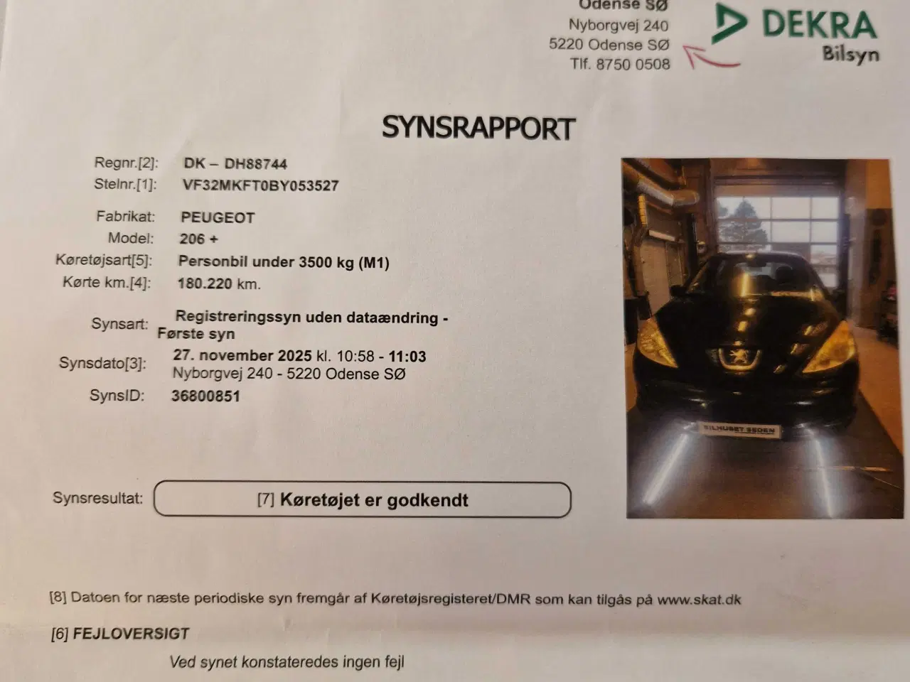 Billede 12 - 🟡 Peugeot 206+ – 1.4 benzin – 2011 – Nysynet – Ny