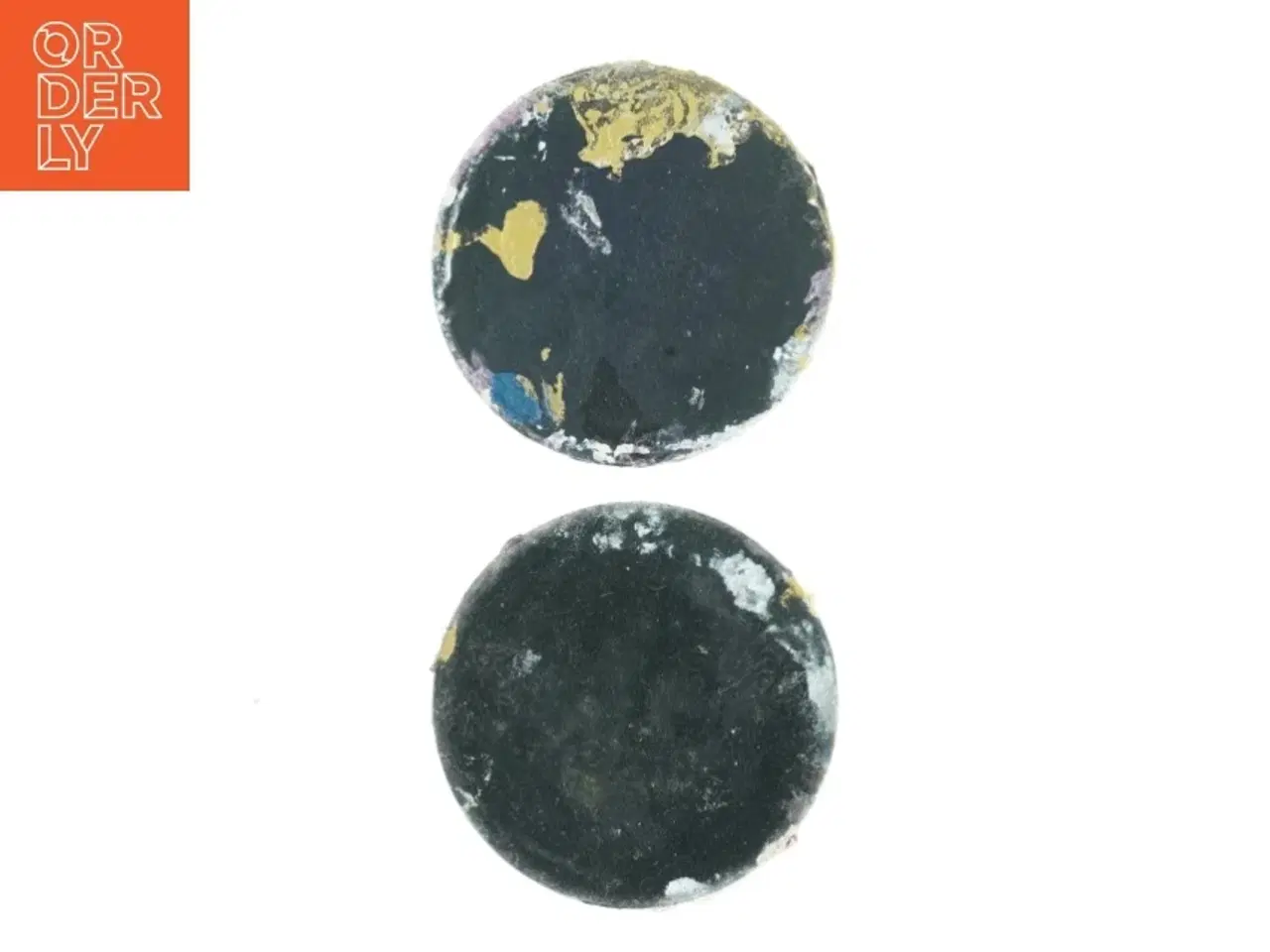 Billede 2 - Dekorativt malede lysestager (str. 24,5 x 13 cm)