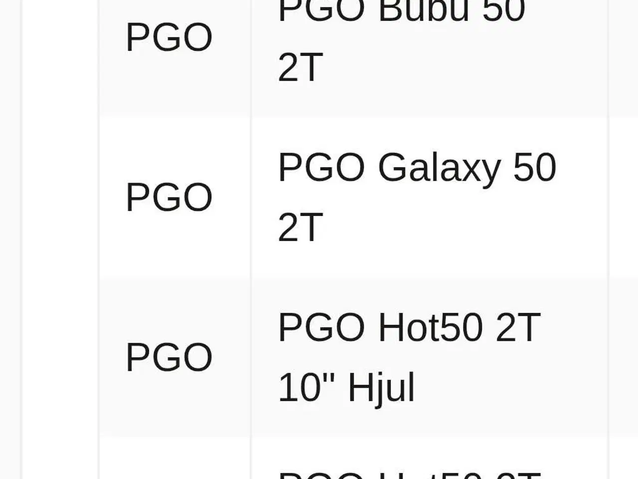 Billede 4 - PGO Hot 50/PMX/Ligero. Ny Venstre Grebklinge