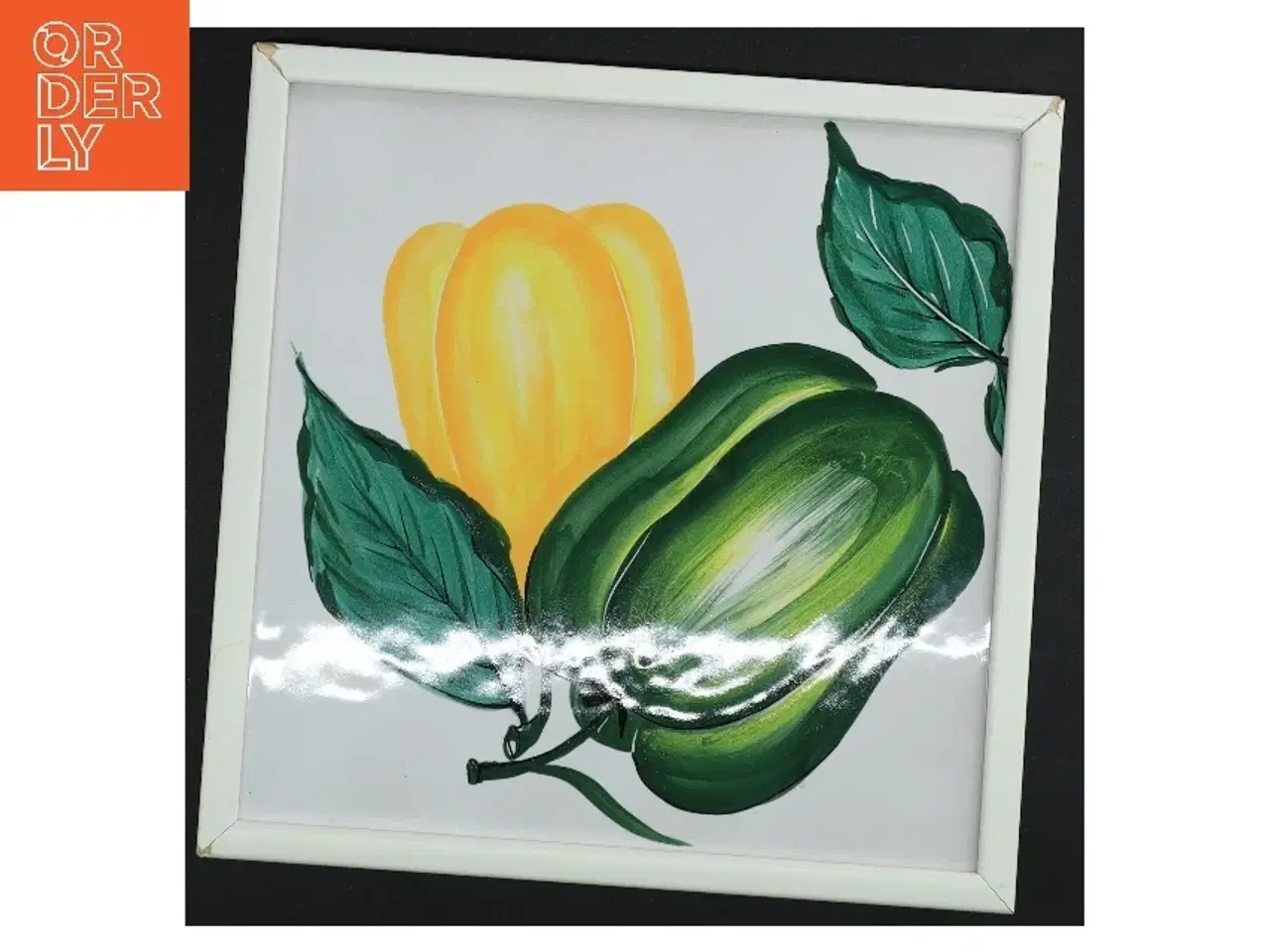 Billede 1 - Indrammet maleri af grøntsager