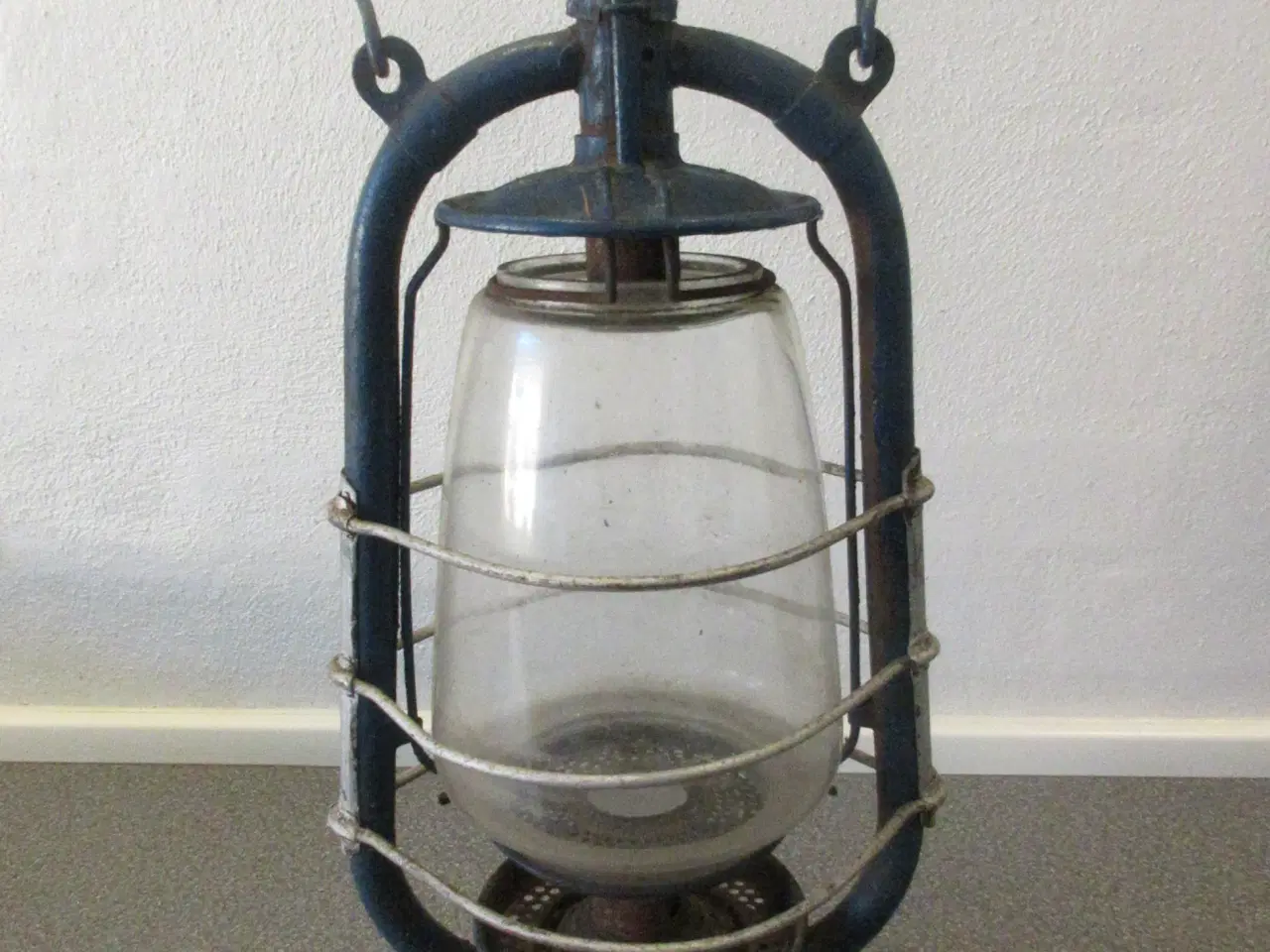 Billede 1 - Meget gammel flagermuslygte / olielampe