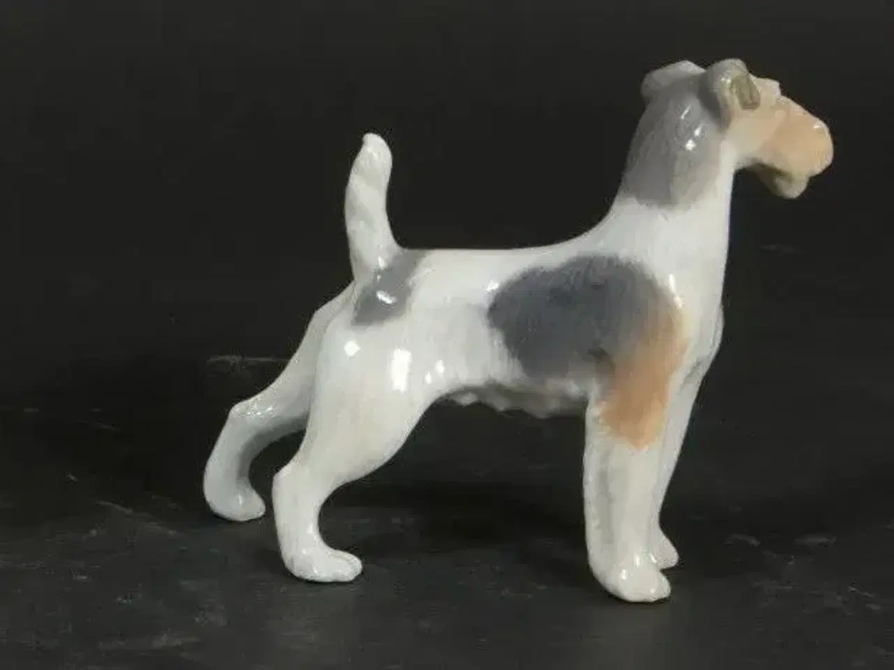 Billede 3 - Ruhåret Terrier, Royal Copenhagen hundefigur 
