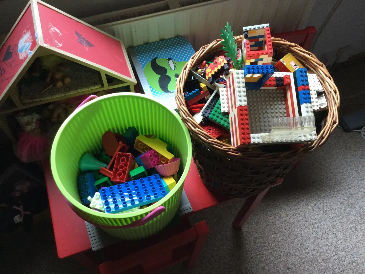 Billede 1 - Store og små legoklodser