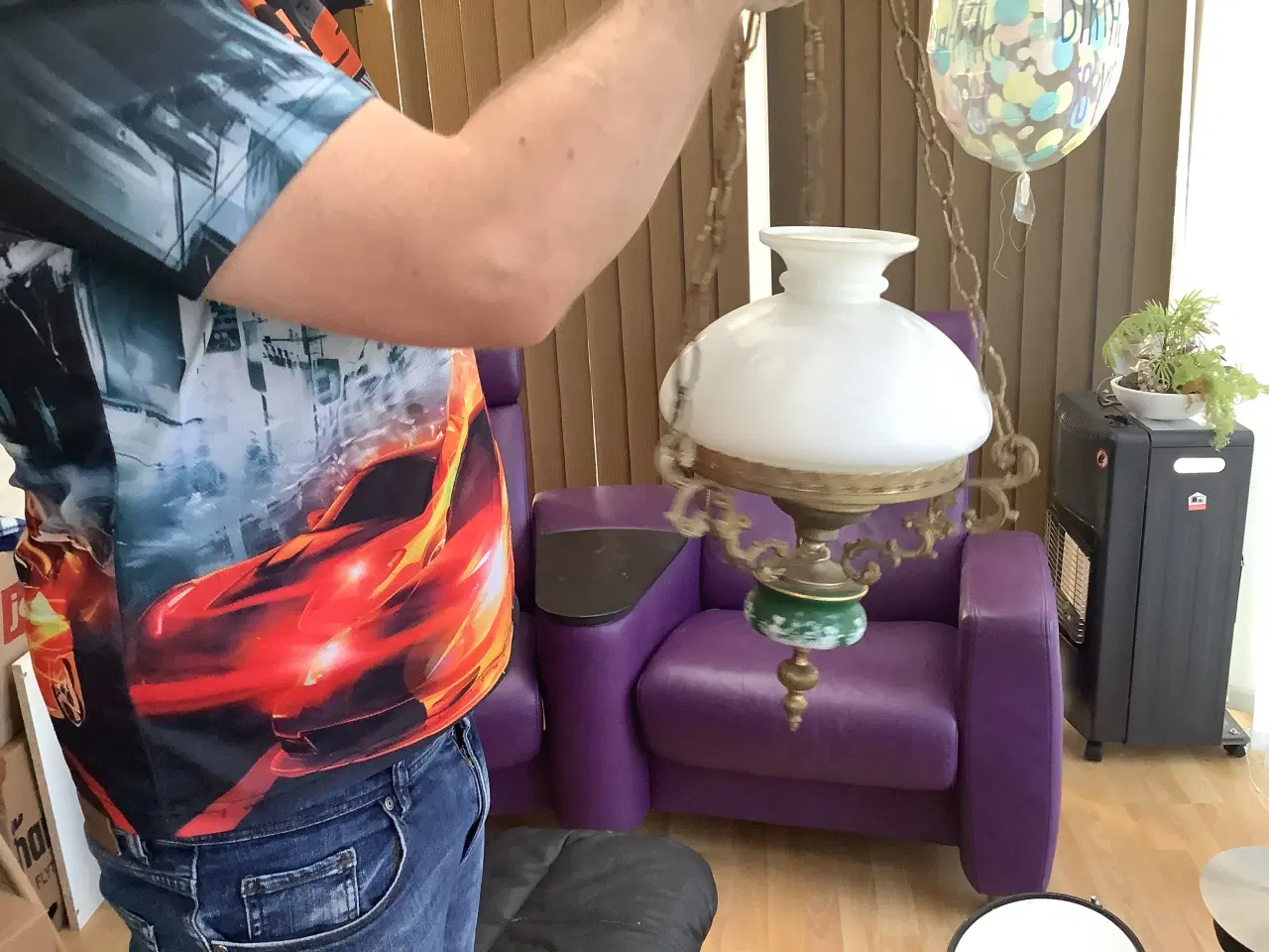 Billede 1 - Loftlampe gammel