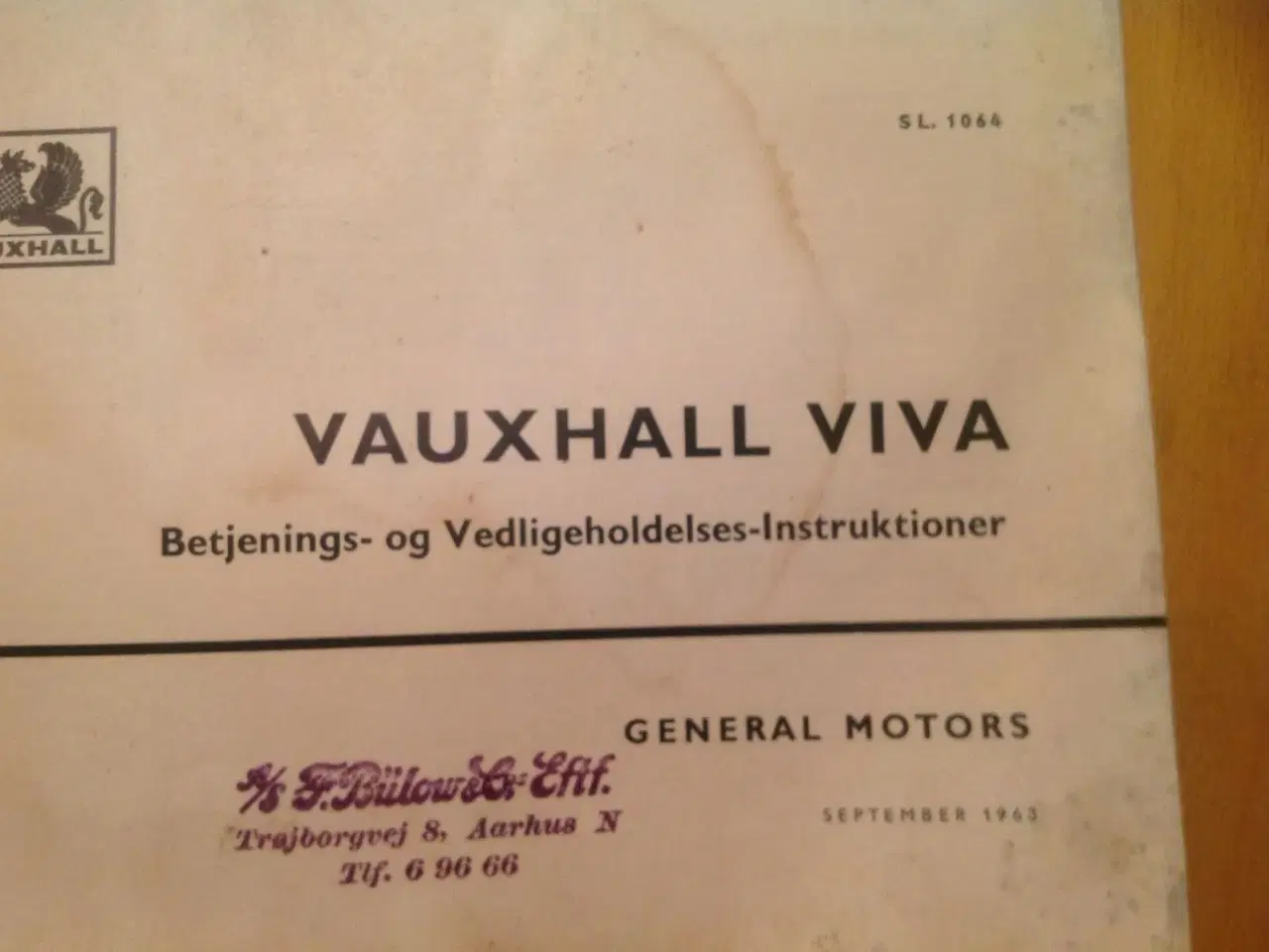 Billede 3 - Vauxhall  Viva  Instruktionsbog