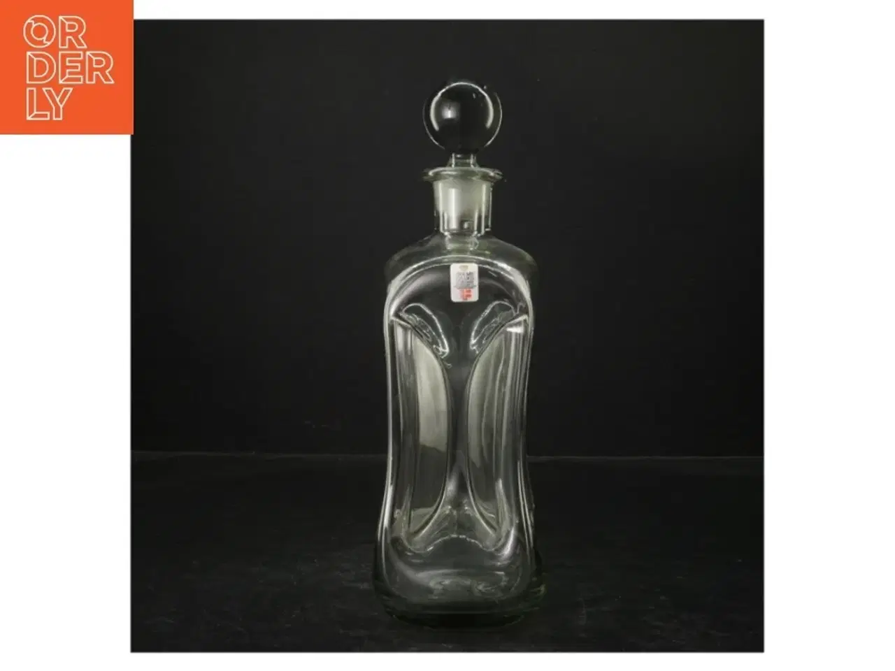 Billede 1 - Glas karaffel med prop fra Holmegaard (str. 25 cm)