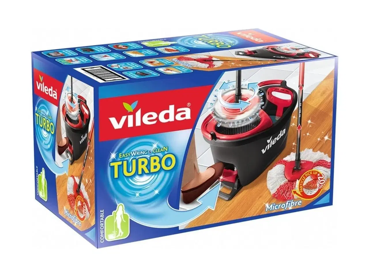 Billede 5 - Gulvmoppe med spand Vileda Turbo Easywriting & Clean polypropylen