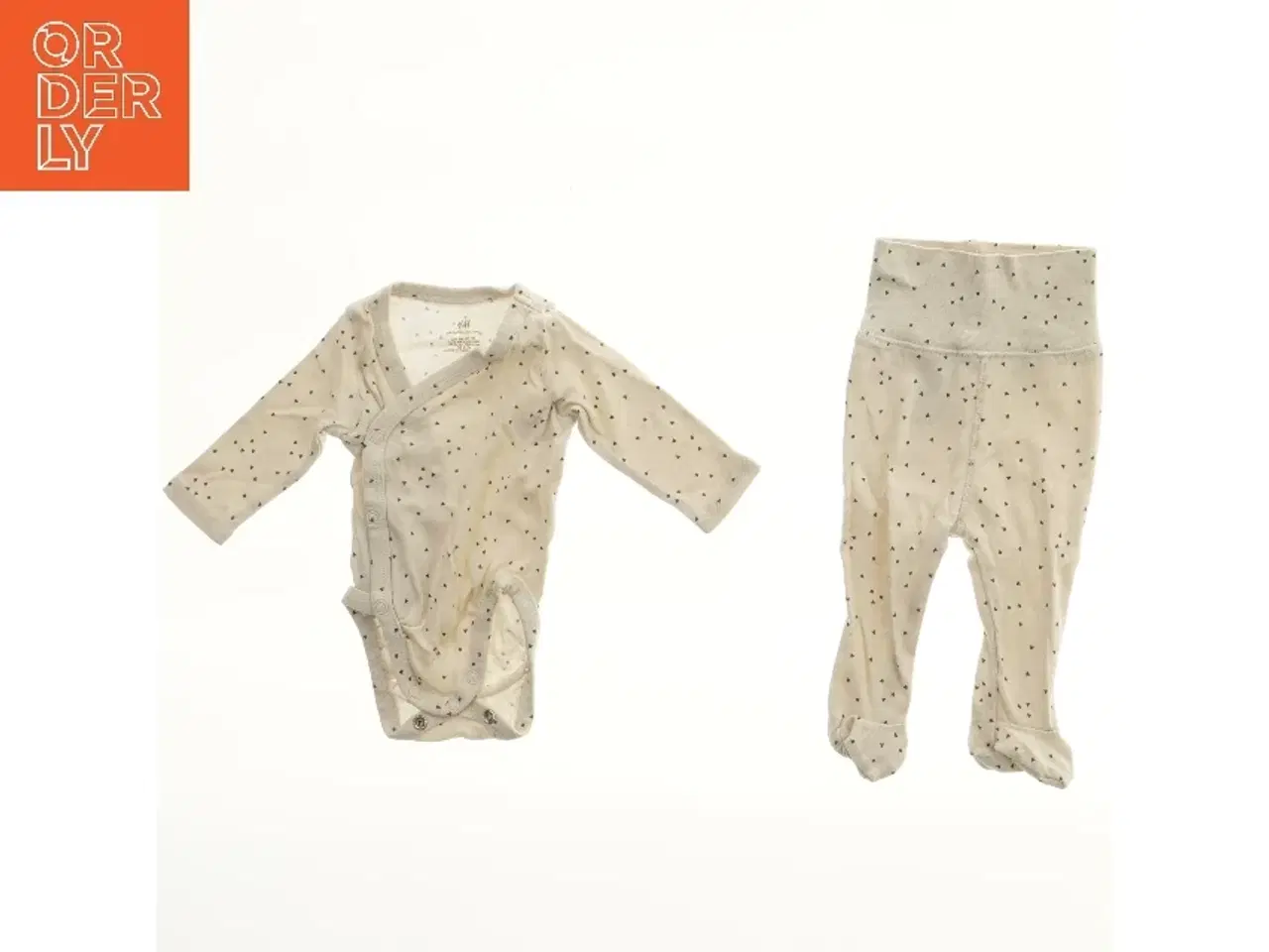 Billede 1 - Baby bodystocking og bukser med mønster fra H&M (str. 50)