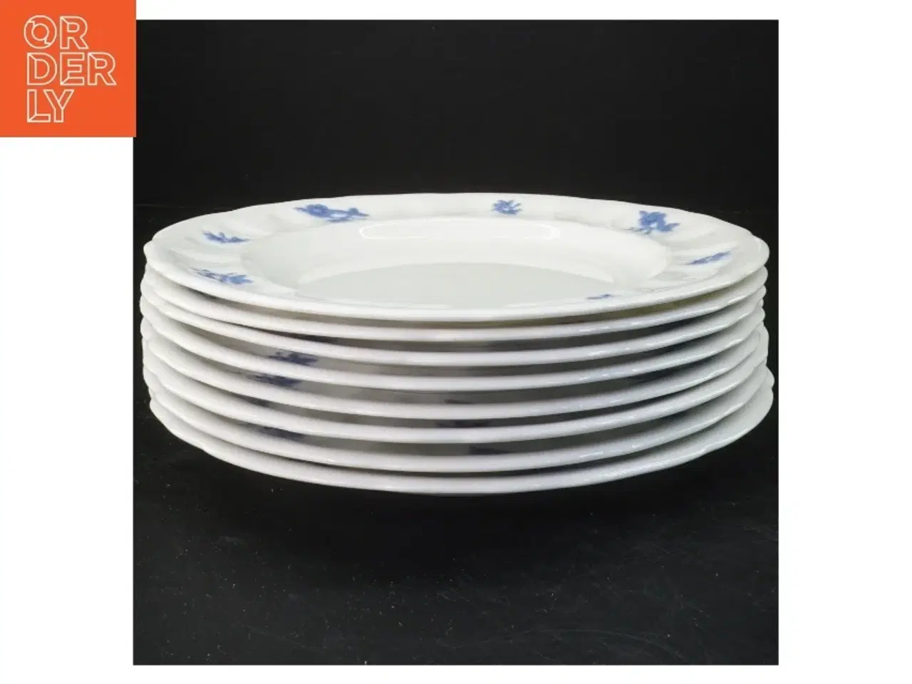 Billede 1 - 8 Gustavberg Blå Blom tallerkner (str. Ø 24,5 cm)