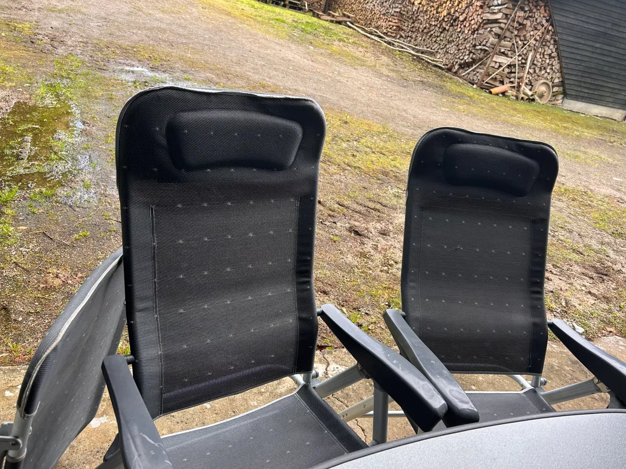 Billede 2 - Campingstole sæt – 6 stole + 2 skamler + bord