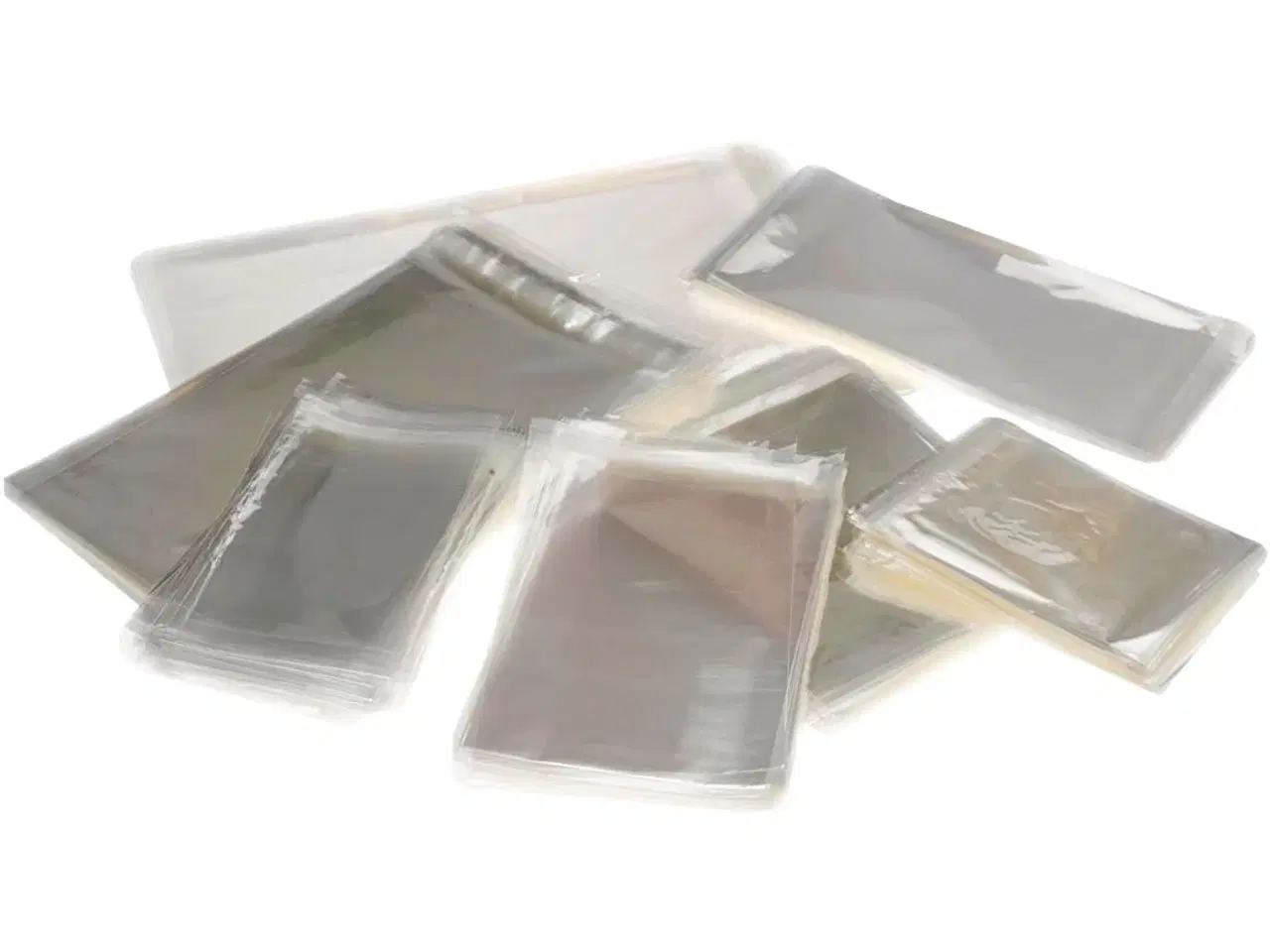 Billede 1 - Cellofanposer , H: 12,9-31,2 cm, B: 9,7-22,5 cm, tykkelse 25 my, 1400stk./ 1 pk.