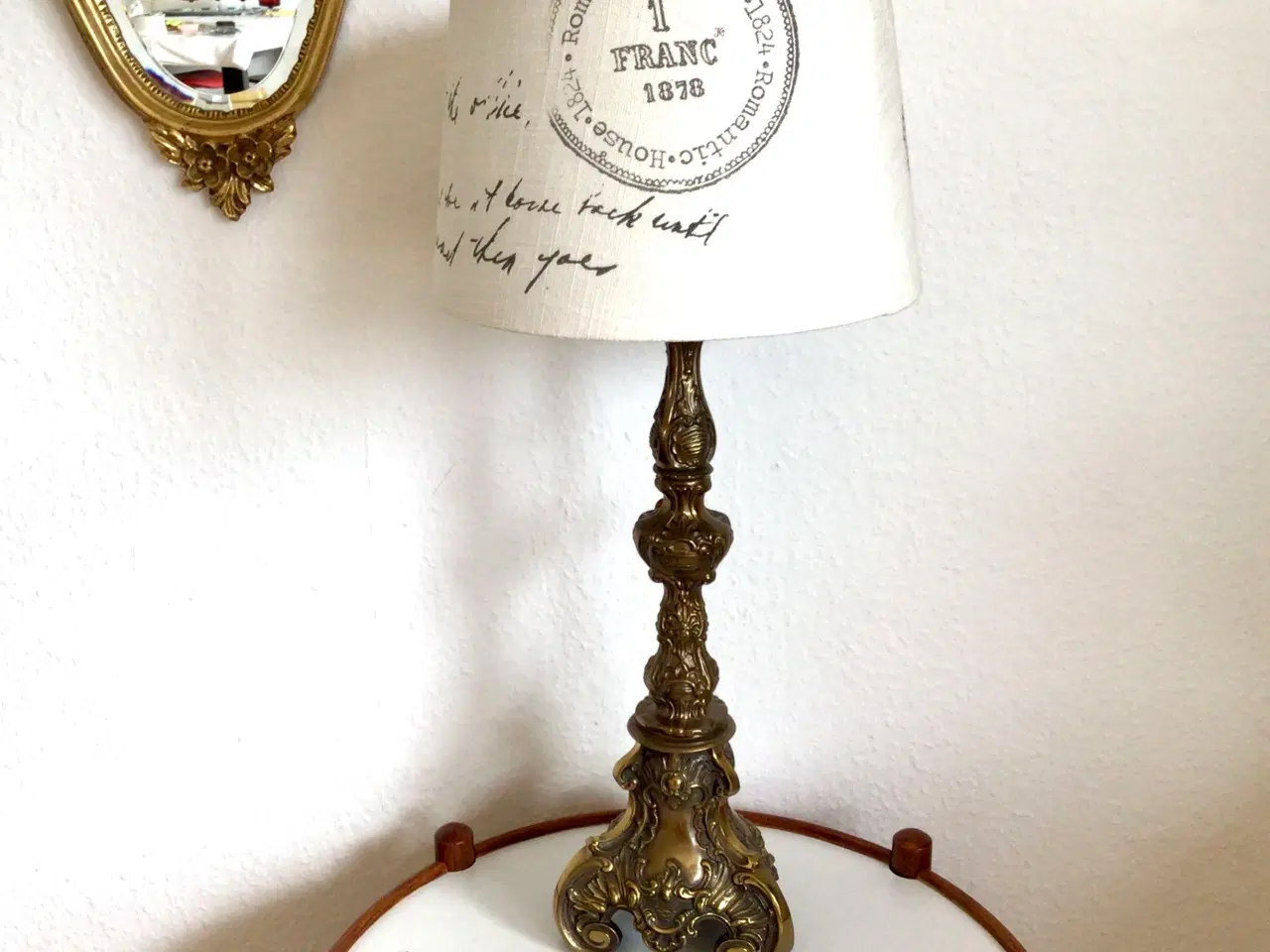 Billede 10 - Bordlampe i massiv messing