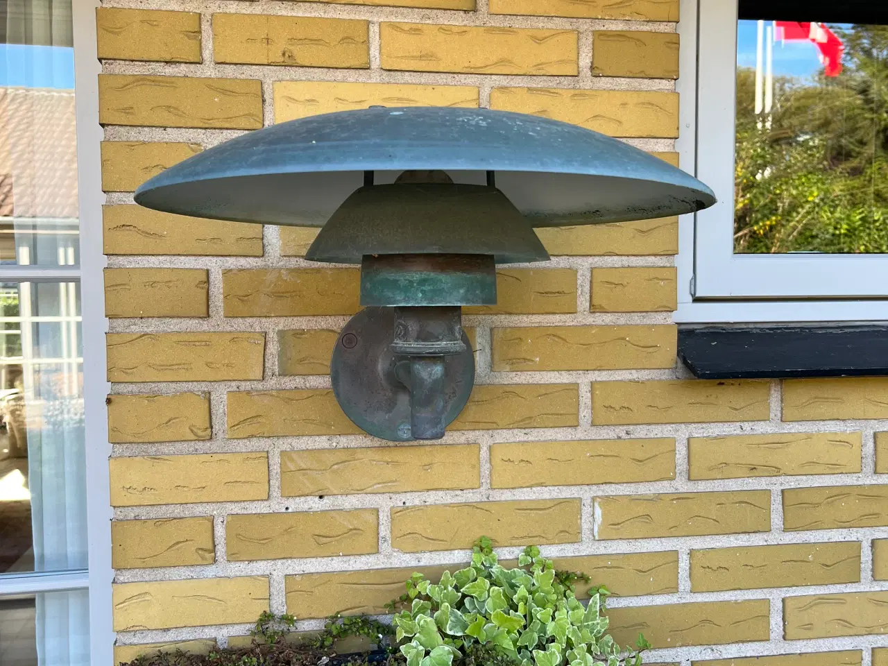 Billede 1 - PH udendørs væglampe i kobber