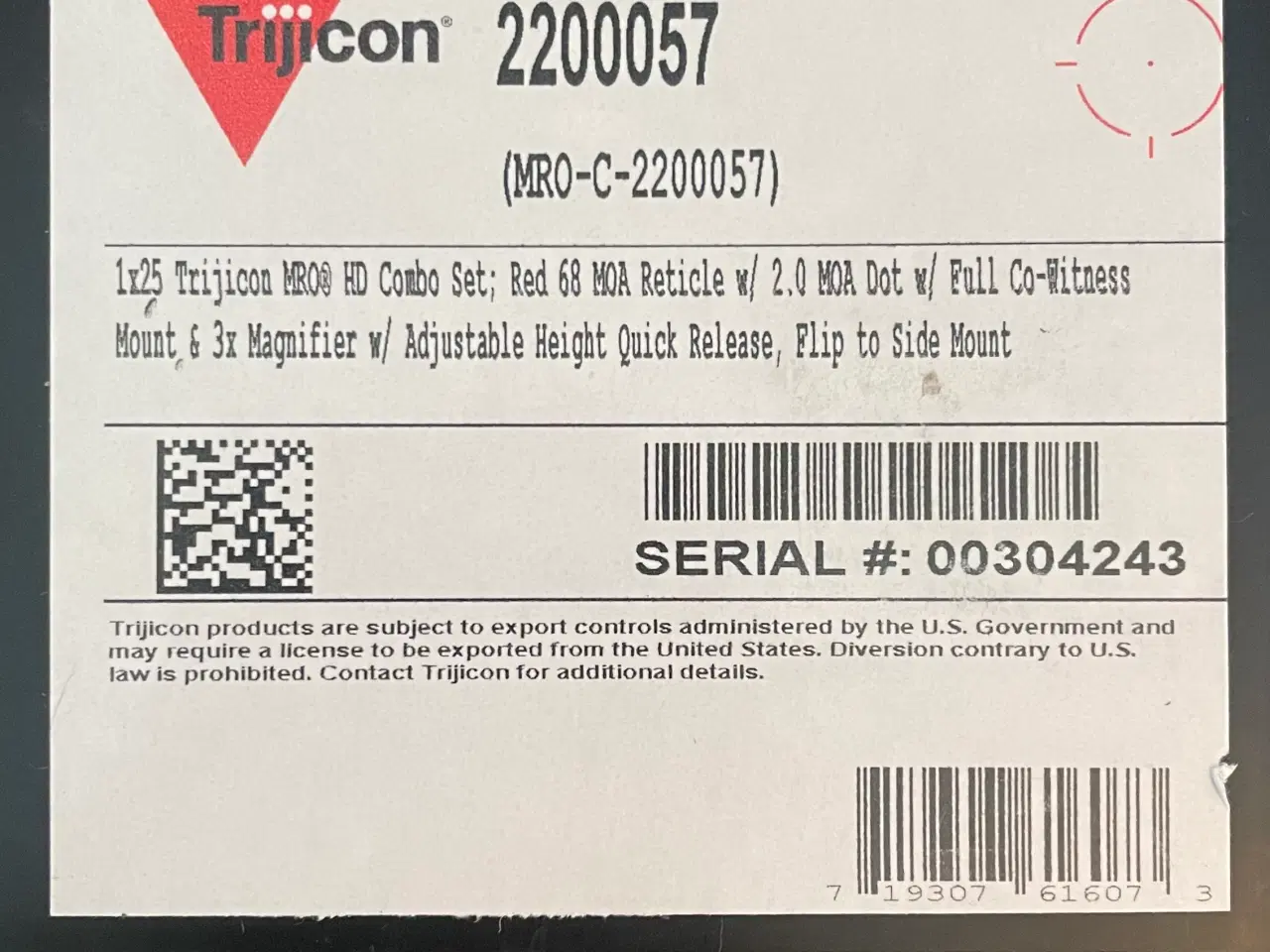 Billede 3 - Trijicon 1x25 MRO Rødpunktssigte + 3x magnifier