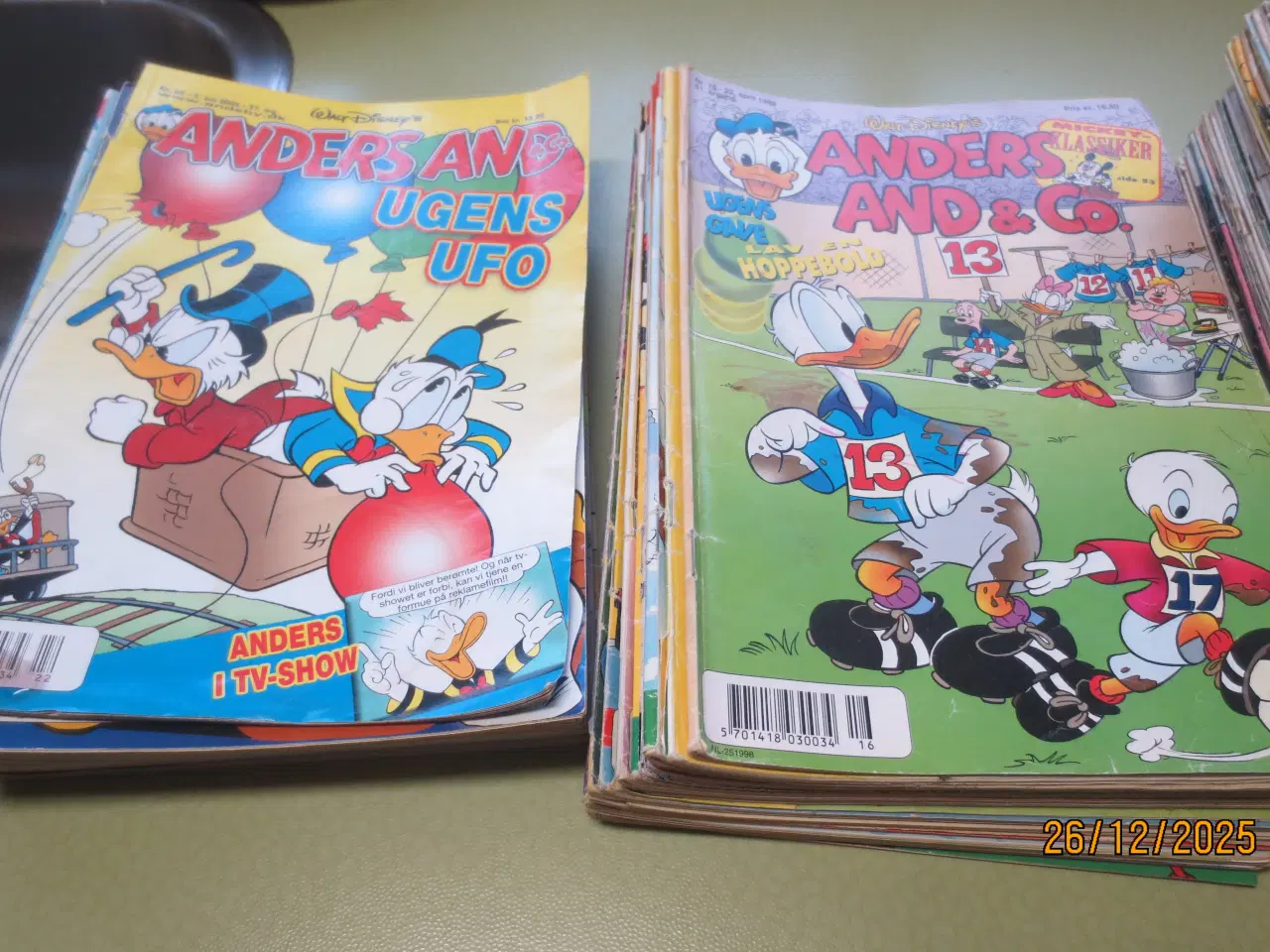 Billede 2 - 178 stk Anders And blade