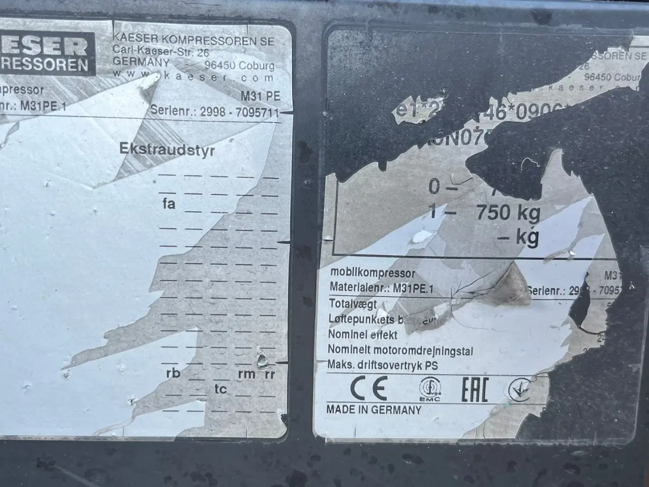 Billede 7 - Kaeser m31 3,1M3 kompressor på hjul