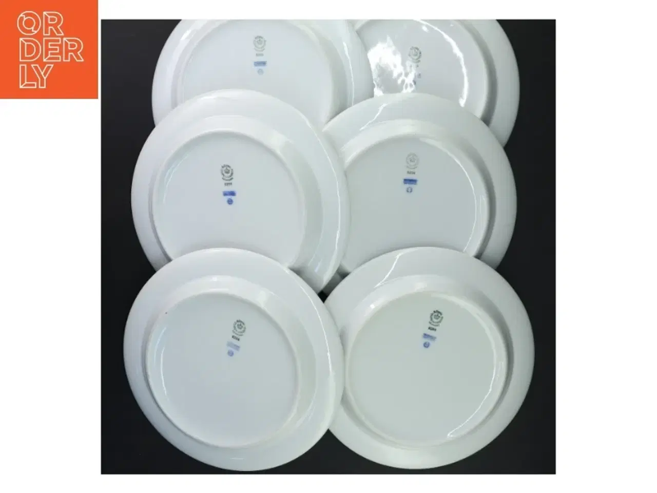 Billede 2 - 6 Royal Copenhagen hvidpot tallerkener (str. Ø 21 cm)