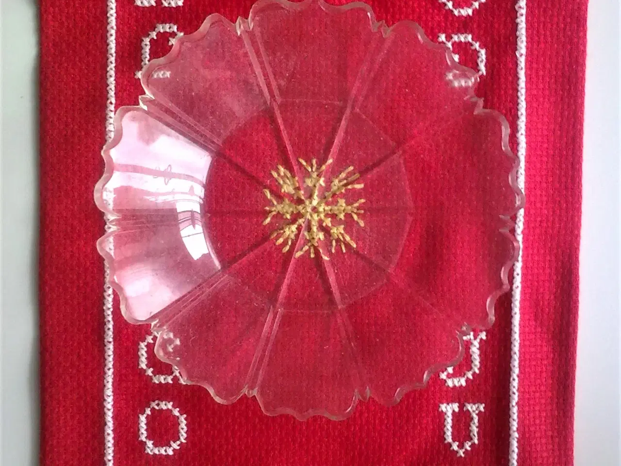 Billede 2 - Gammelt dansk glas asiet T konfekt