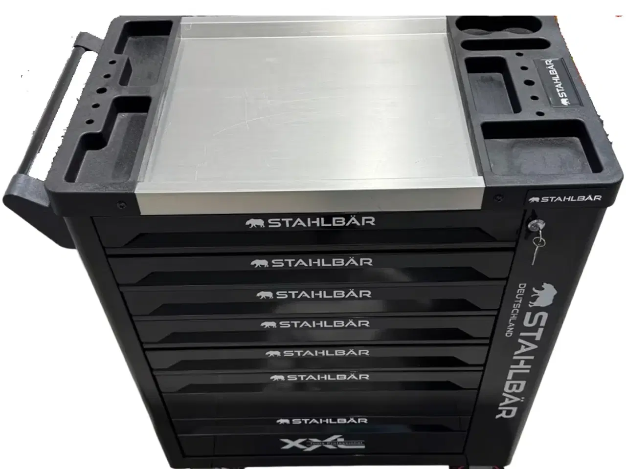 Billede 3 - Stahlbär værktøjsvogn med 7 skuffer med værktøj