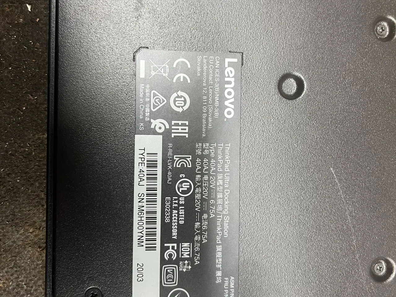 Billede 2 - Lenovo ThinkPad Ultra Docking station type 40AJ