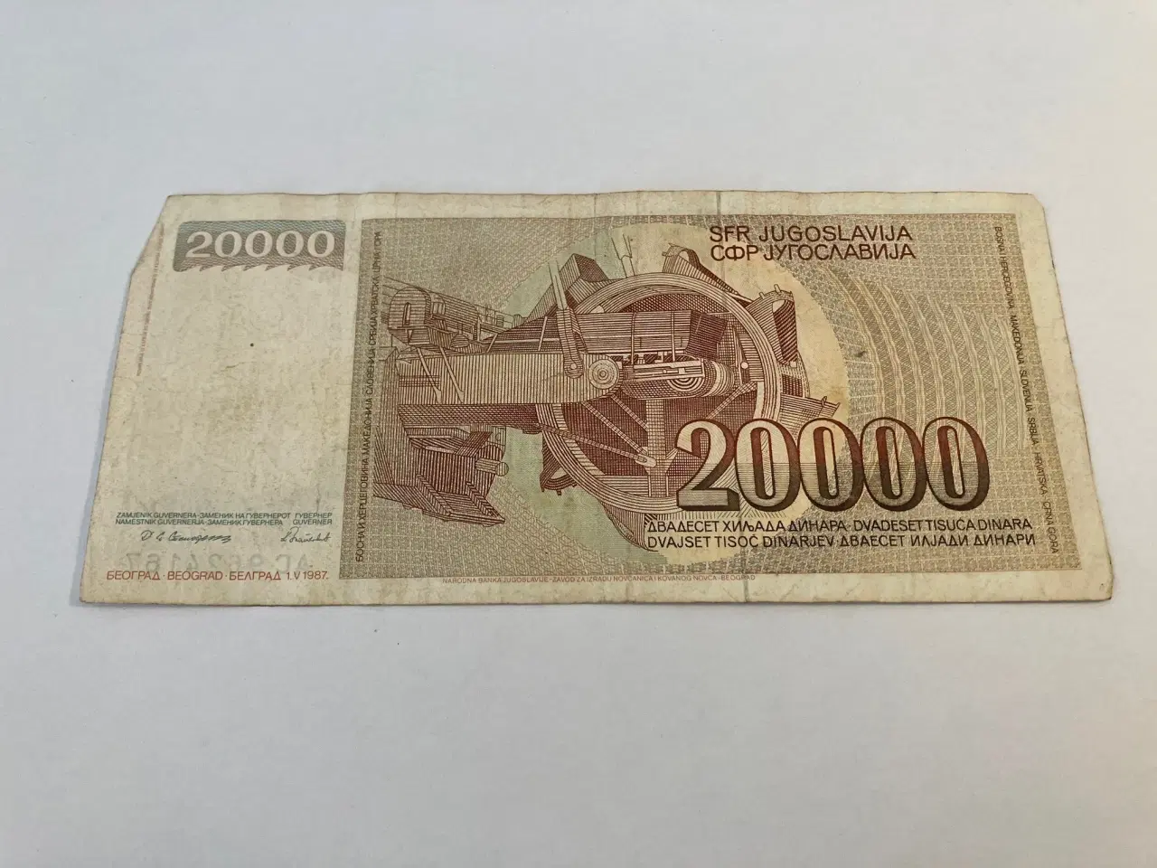 Billede 2 - 20000 Dinara Yugoslavia