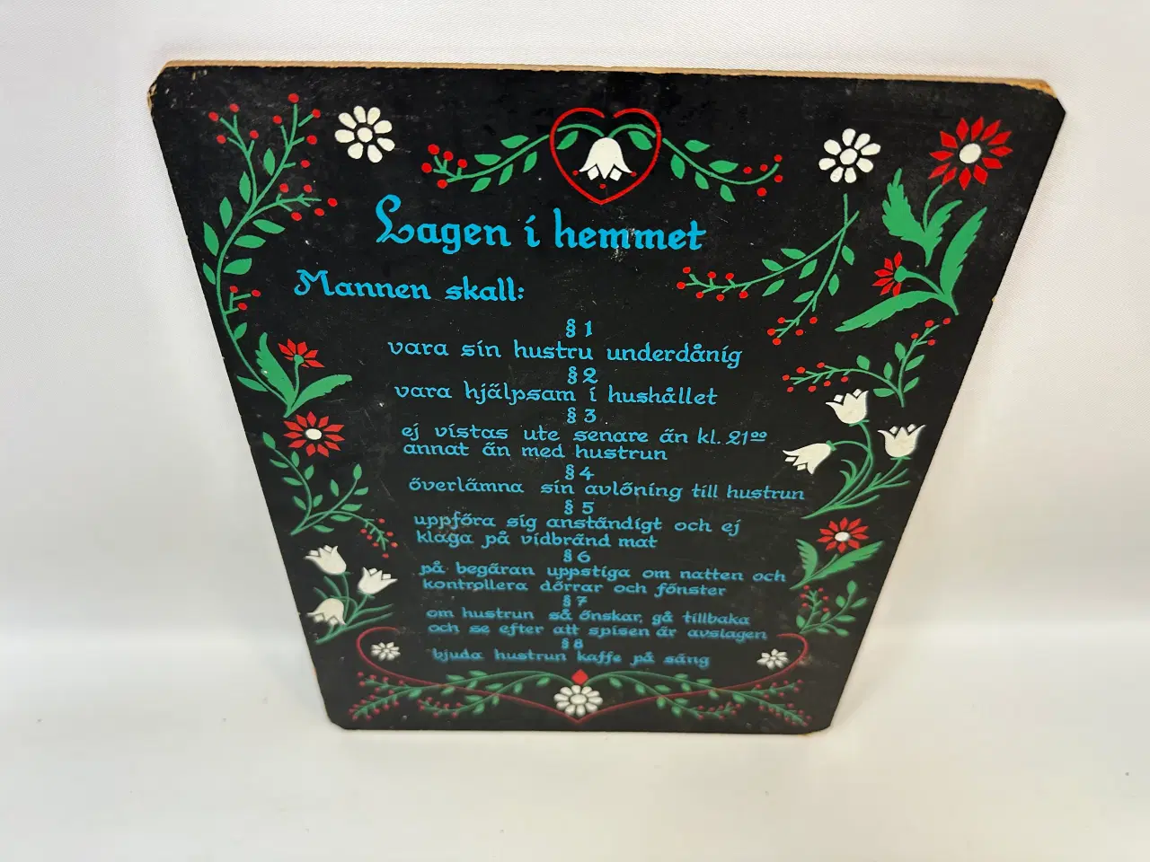 Billede 1 - Svensk retro husketavle til husmoderen