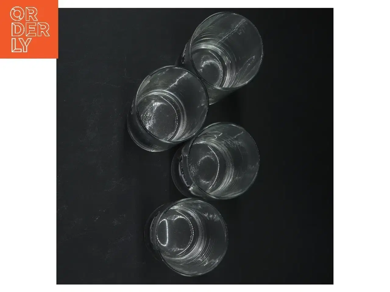 Billede 2 - 4 glas med Puch-logo fra Puch (str. Ø 6,5x13 cm)