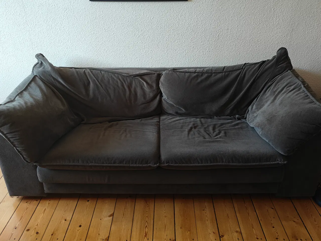 Billede 3 - Sofa, 3 pers, grå. God stand