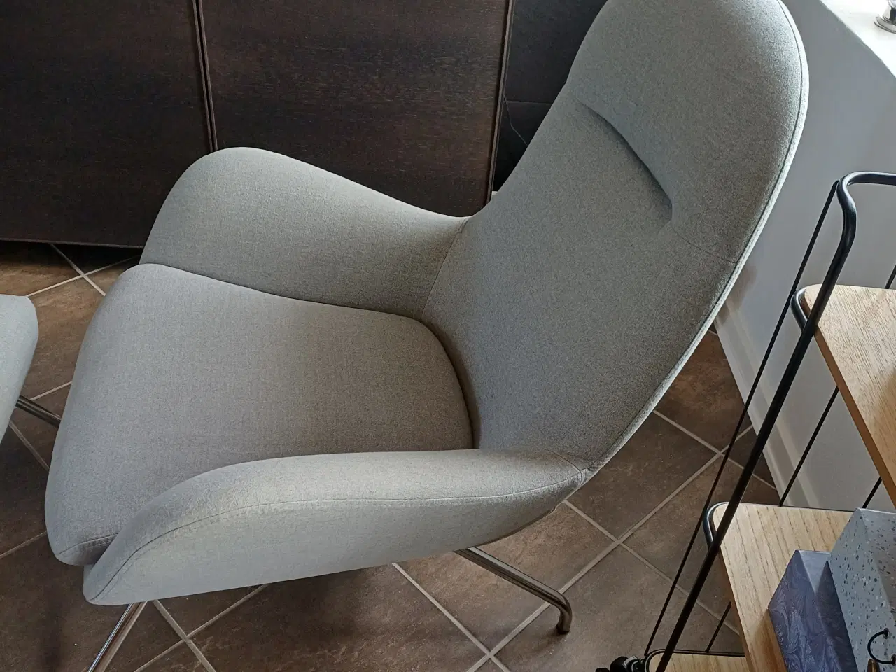 Billede 2 - Lænestol med fodskammel