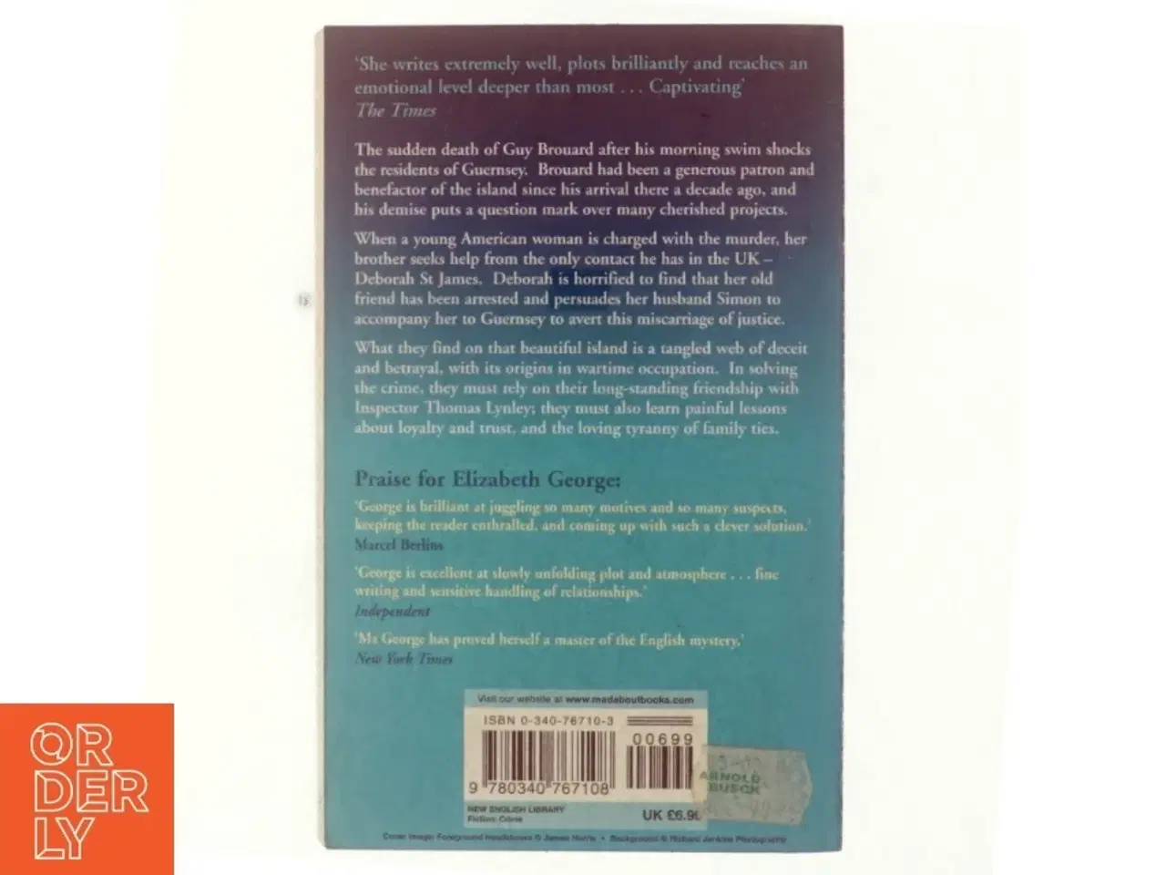 Billede 3 - A place of hiding af Elizabeth George (Bog)