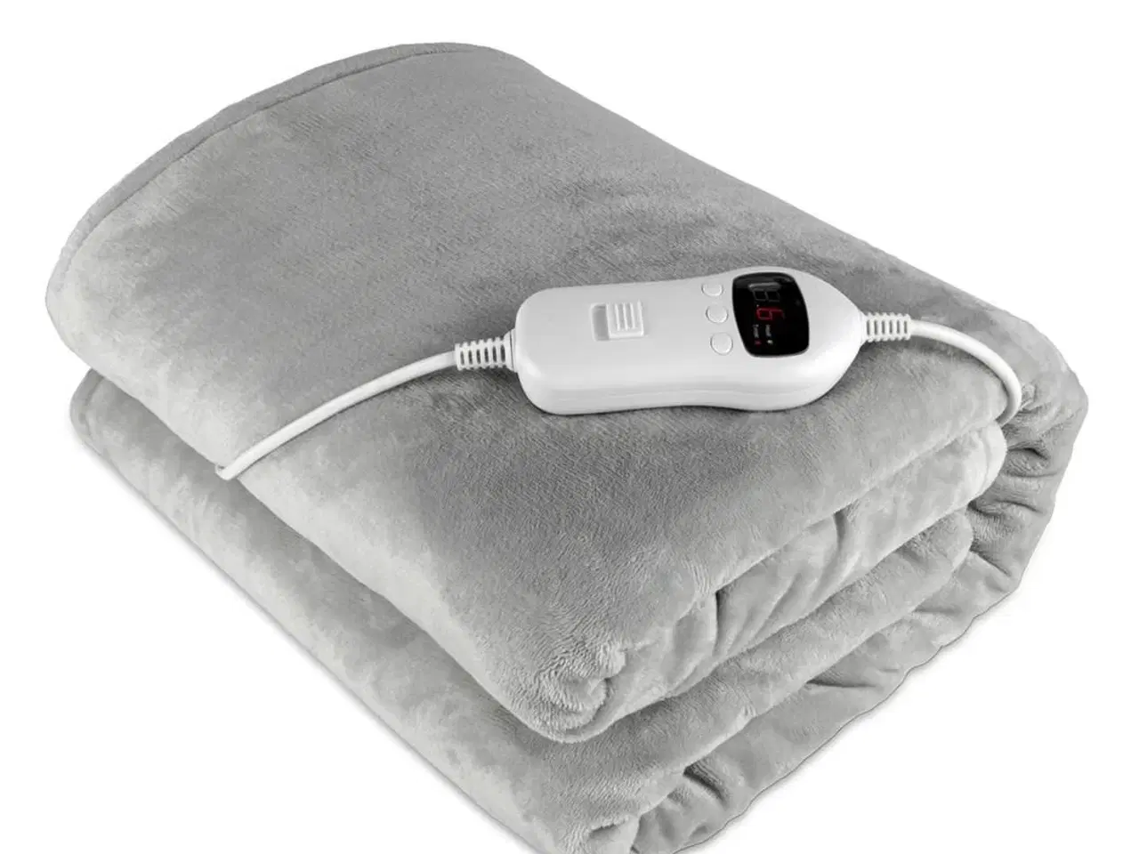 Billede 1 - Varmetæppe GOTIE GKE-200S – grå, fleece, 180 × 130 cm