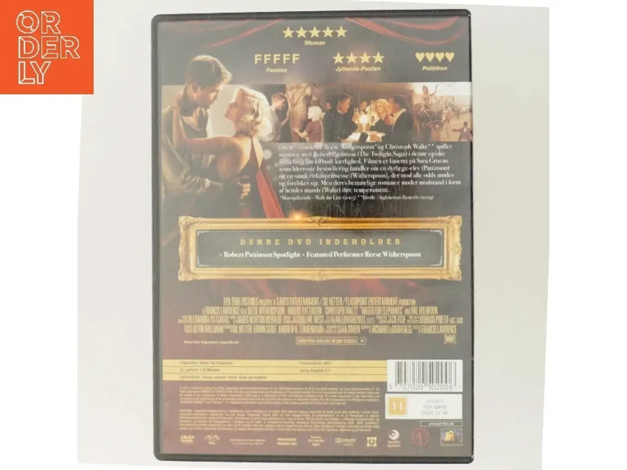 Billede 3 - WATER FOR ELEPHANTS med Reese Witherspoon (DVD)