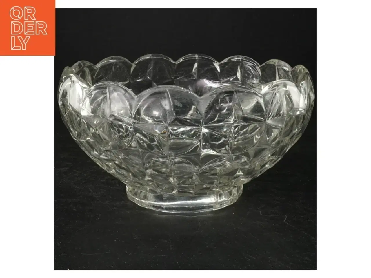 Billede 1 - Krystalglas skål (str. 24 cm)