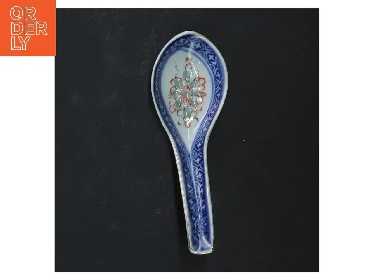 Billede 1 - Keramikske Asian stil ske (str. 14x5 cm)