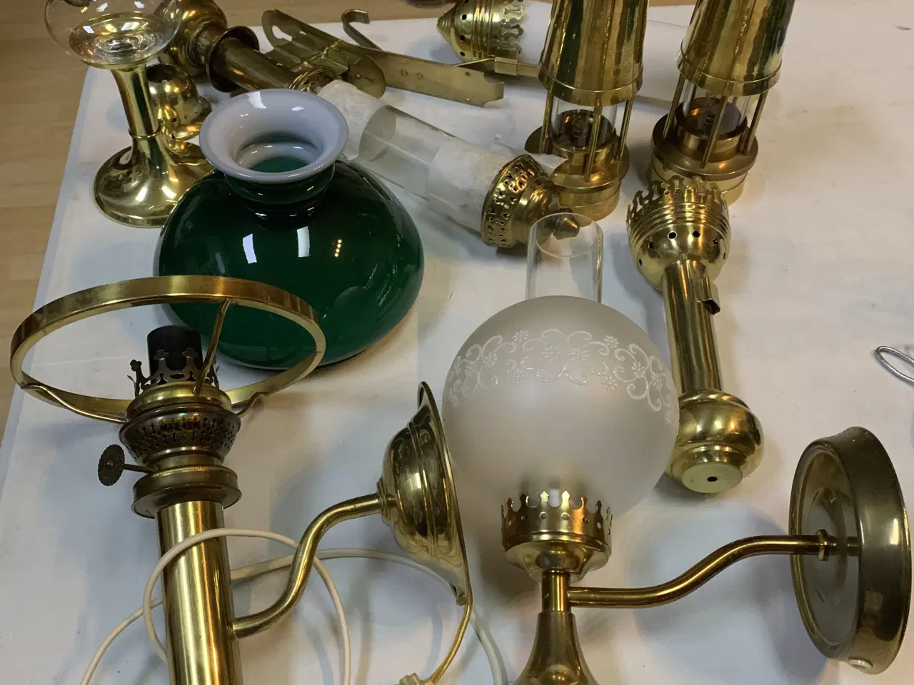 Billede 3 - Diverse messing lamper