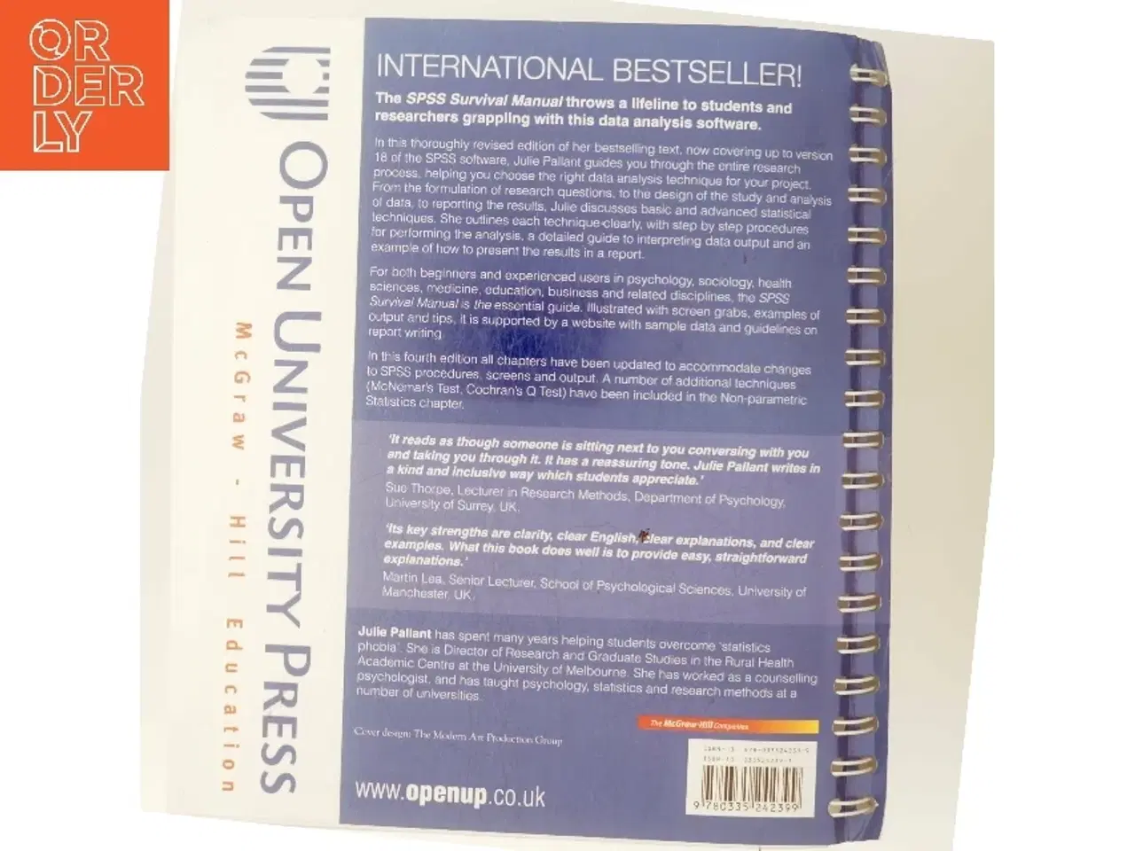 Billede 3 - SPSS survival manual : a step by step guide to data analysis using SPSS af Julie Pallant (Bog)