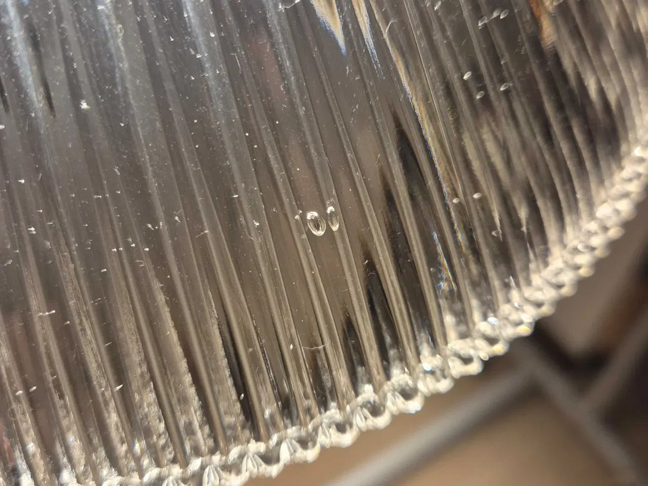 Billede 9 - Fed glaslampe med top i teak