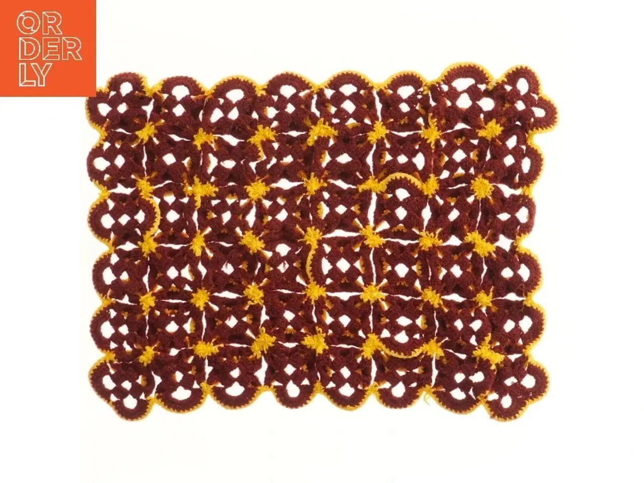 Billede 2 - Strikket bordløber (str. 43x32 cm)