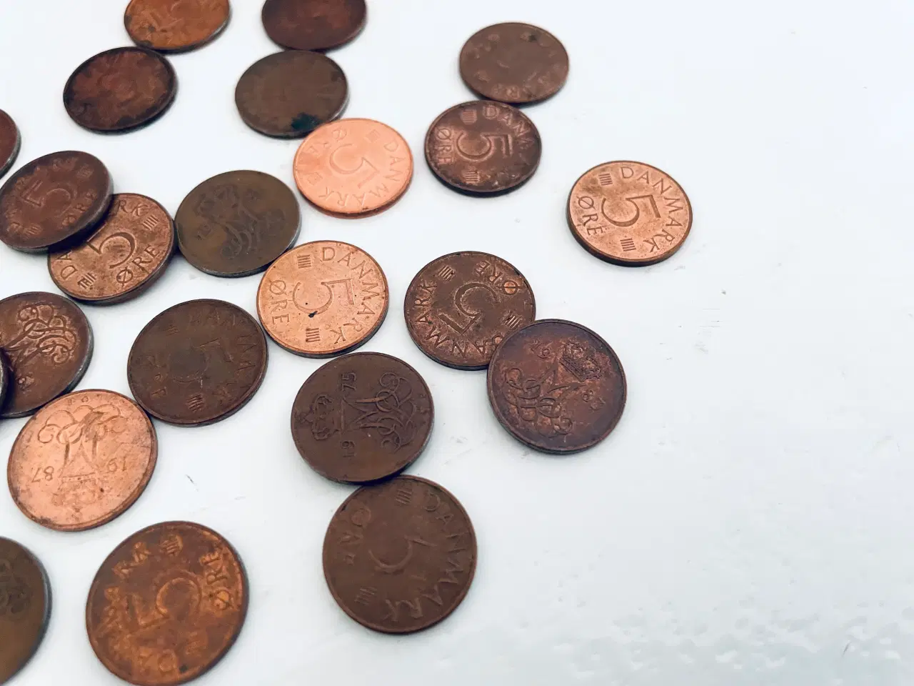Billede 2 - Gamle 5 øre - 34 stk.