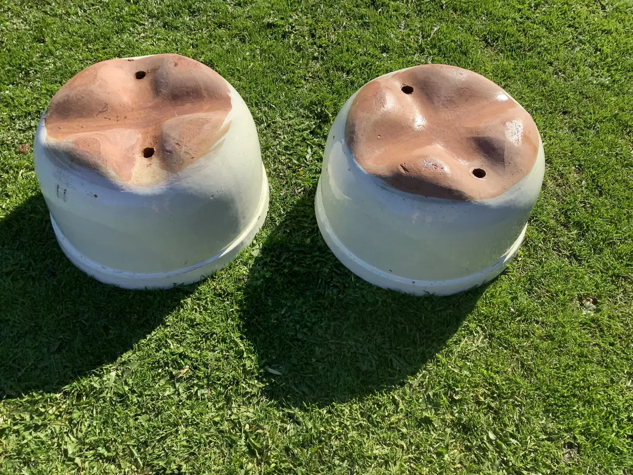 Billede 2 - Krukker glaseret råhvide