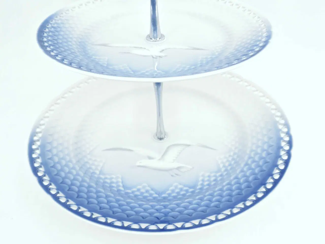 Billede 9 - Mågestel 3 etagers opsats uden guldkant Porcelæn 