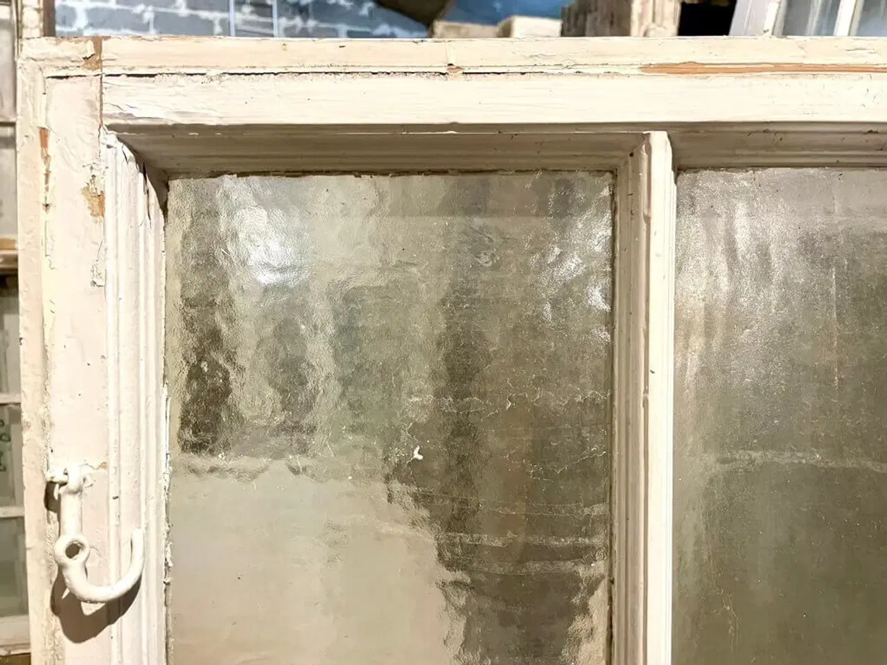 Billede 4 - 6-ruders vinduesramme m. matteret råglas