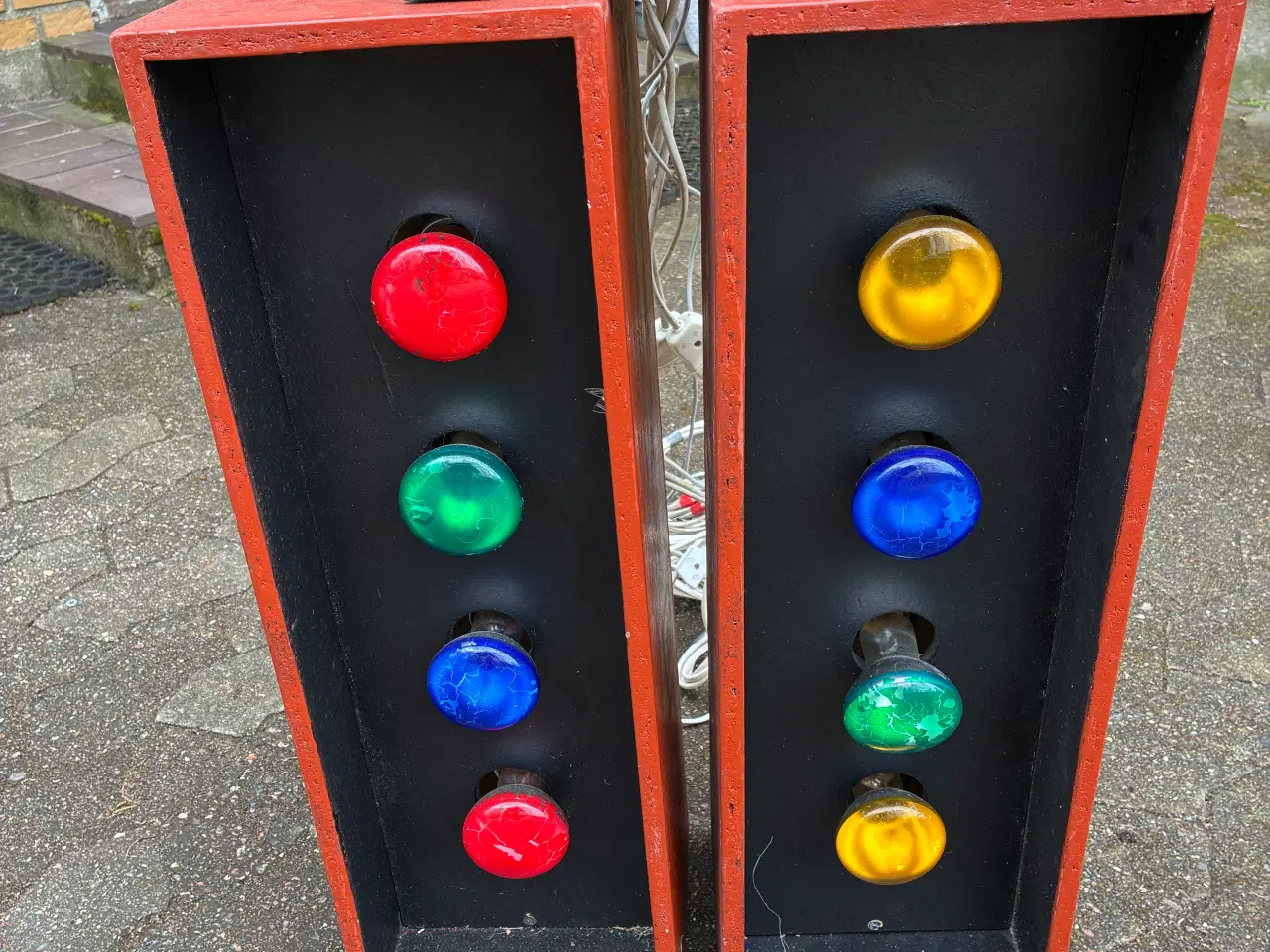 Billede 2 - Lysshow - kontrolboks, 2 lyskasser inkl. ledninger