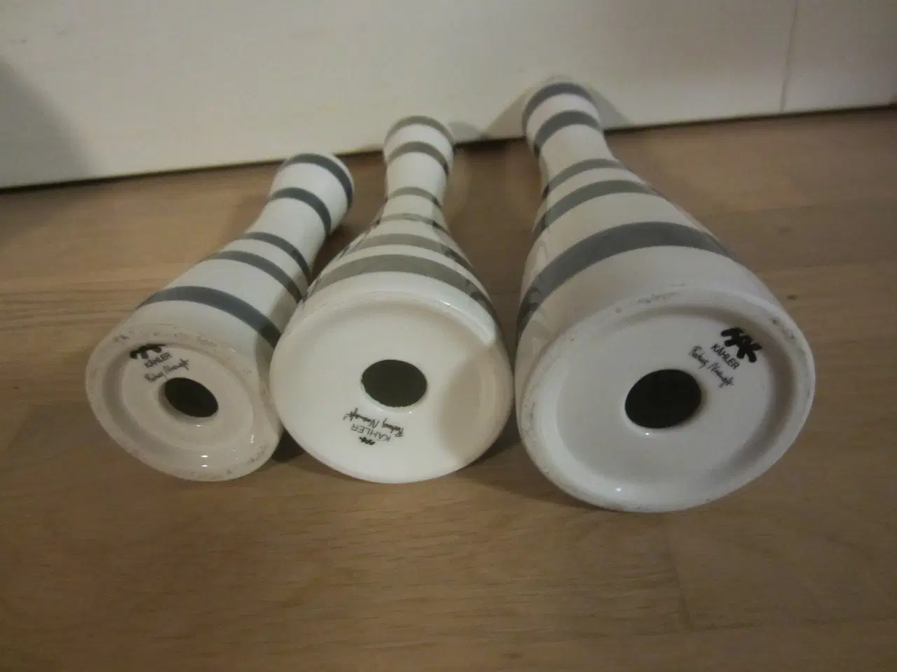 Billede 2 - Fine Kahler lysestager24,5 cm- 20cm-16,5 cm i højd