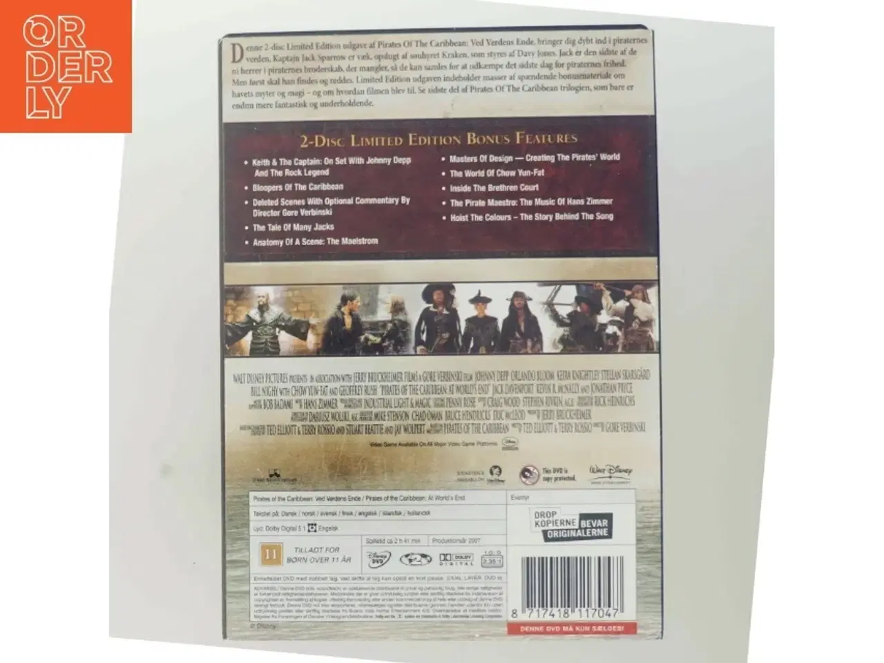 Billede 3 - Pirates of the Caribbean: at World's End (Pirates of the Caribbean 3: ved Verdens Ende) med Johnny Depp (DVD)