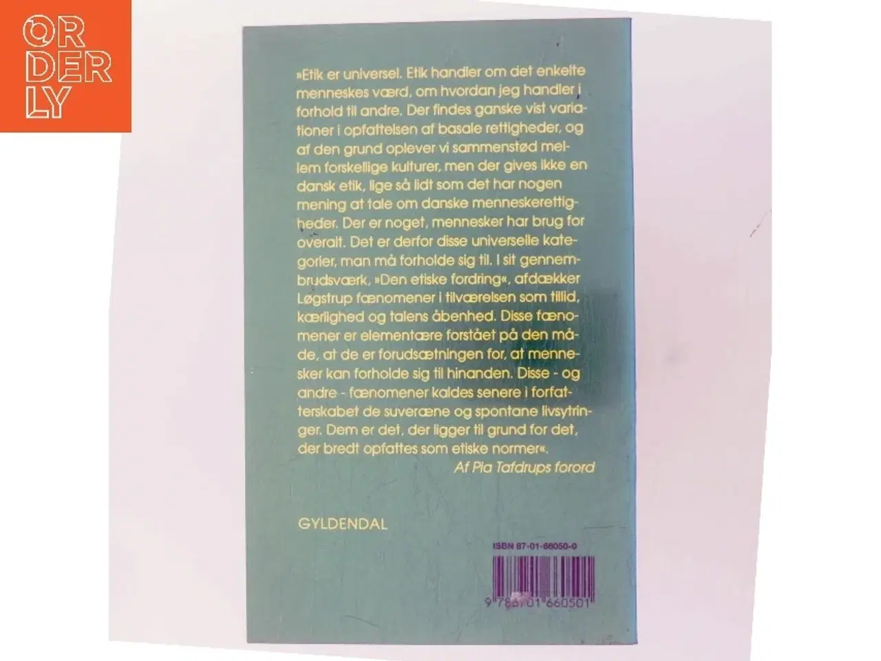 Billede 3 - Den etiske fordring af K. E. Løgstrup (Bog)