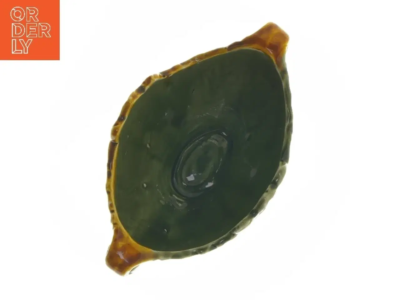 Billede 4 - Antik Majolica Jardiniere skål på fod (str. 11x13x22 cm)