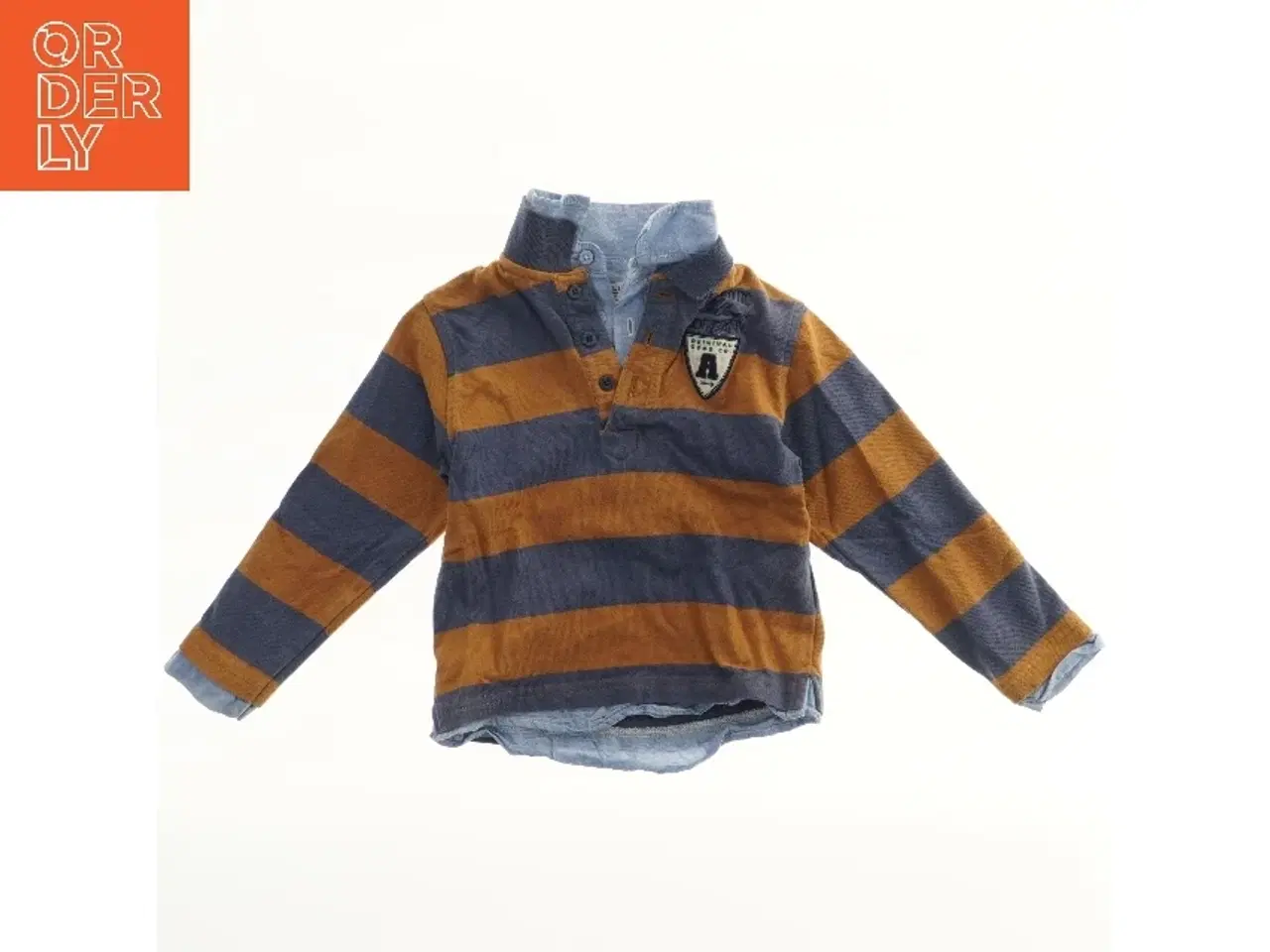 Billede 2 - Cyrillus Langærmet polotrøje med striber (str. 92)