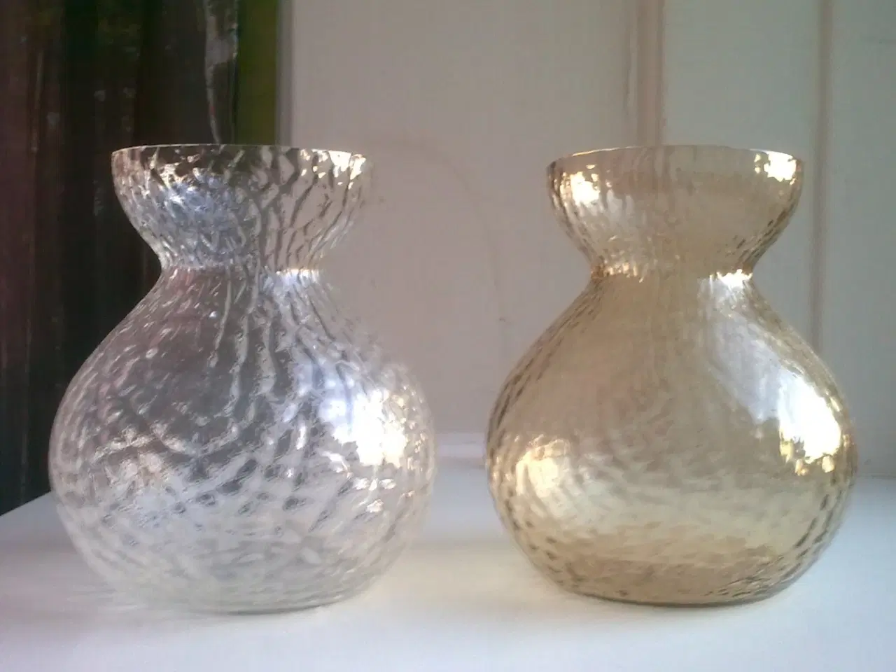 Billede 1 - Løgglas 1960 Holmegaard Hyacinth glasvase