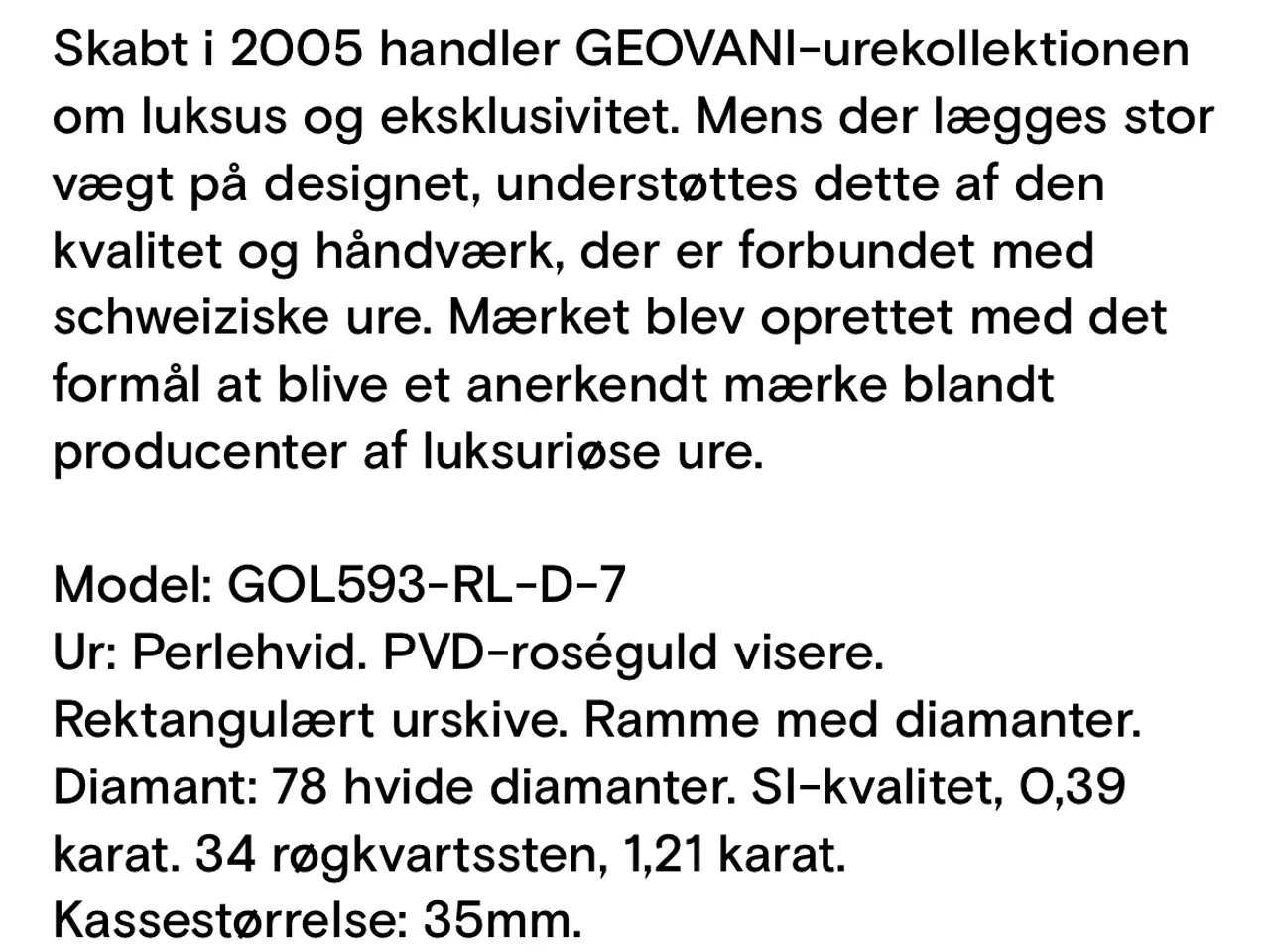 Billede 6 - Dame ur Geovani